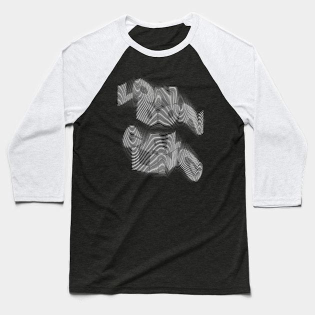 London Calling / Punk Typography  Design Baseball T-Shirt by DankFutura